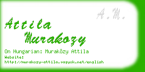 attila murakozy business card
