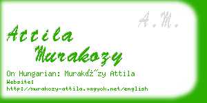 attila murakozy business card